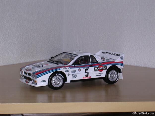 Lancia 037 Team Martini Racing #5 Winner Rally Tour de Corse 1984 Alen & Kivimaki Kyosho 1:18