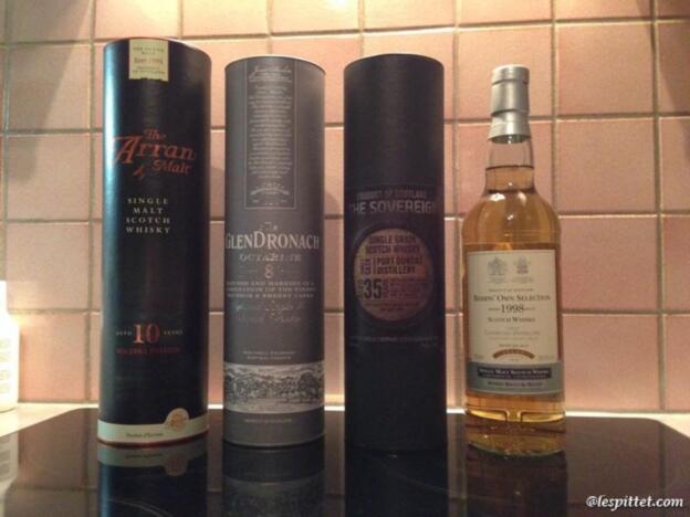 Arran, GlenDronach, The Sovereign, Berry's Own Selection